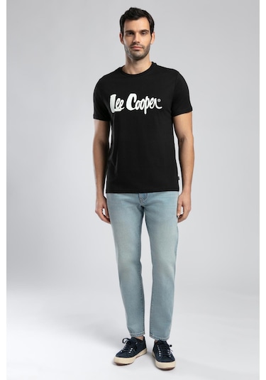 Lee Cooper London Normal Bel Dar Konik Kesim Daralan Paça Mavi Erkek Jean Pantolon-19630 DENİM