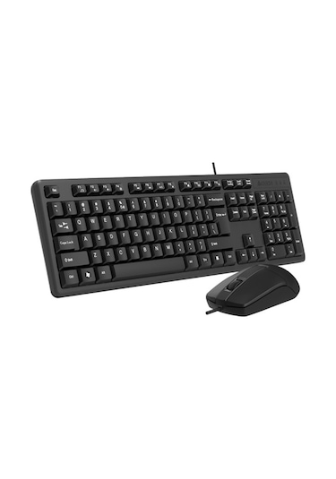 A4Tech KK-3330 Kablolu USB Multimedya Q Klavye Mouse Set
