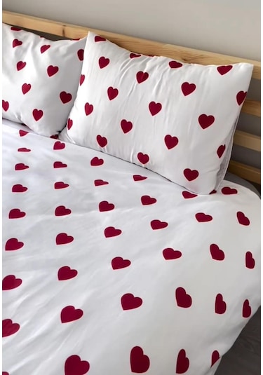 Totem Desenli Lastikli Çarşaf Seti - Tek/ Çift/ Battal Boy Bordo - Kırmızı - Beyaz