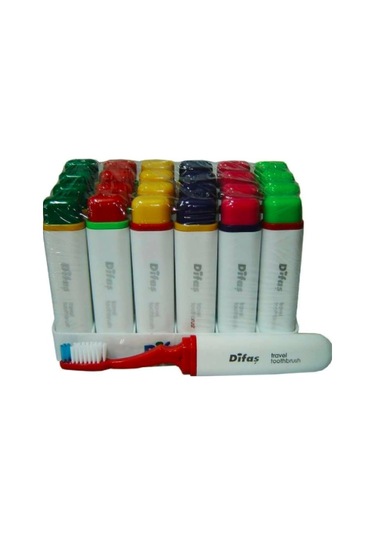 Difaş Kapaklı Seyahat Diş Fırçası 24'lü