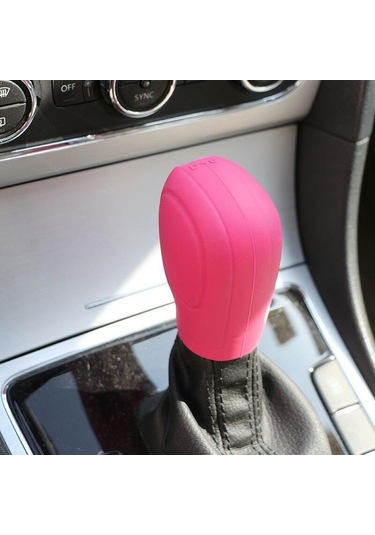 Volkswagen Seat Skoda Golf Dsg Silikon Vites Topuz Kılıfı Pembe Diğer
