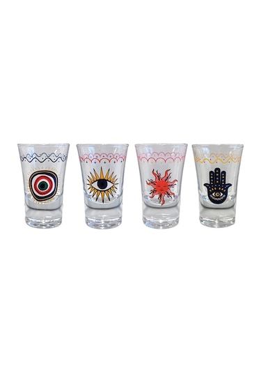 Rakle Fortuna 4'lü Shot Bardağı Seti 34 Cc