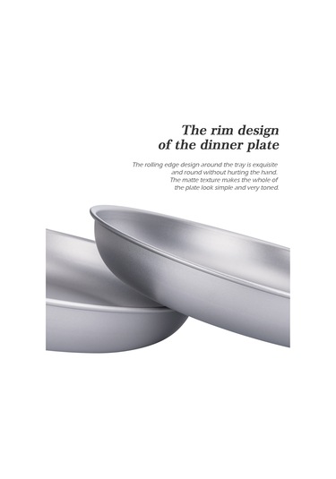 Dofolink Titanyum Piknik Tabagi 5.9 İnç - Ultra Hafif, Antibakteriyel, Yemek Lezzetini Koruyan, Dışarıda Taşınabilir Mutfak Gereci Çok Renkli