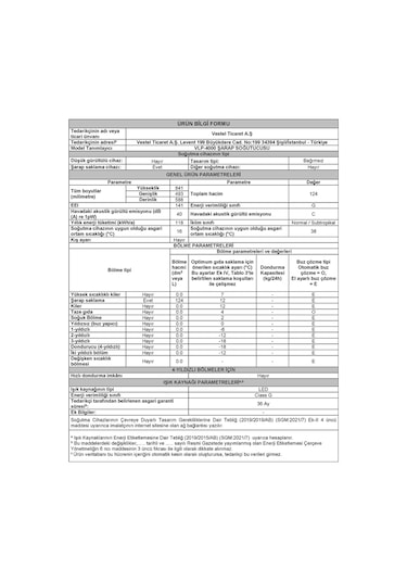 Vestel VLP-4000 4 Raf 33 Şişelik Şarap Soğutucusu