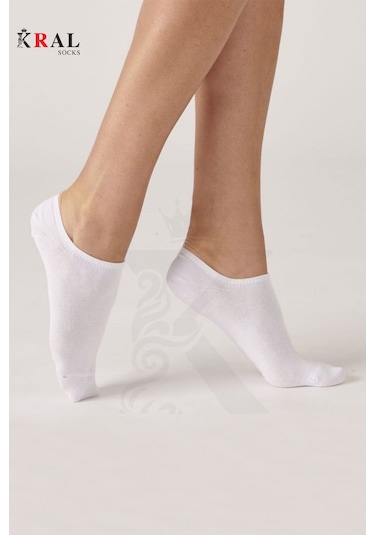Kral Socks Kadın - Erkek Pamuklu Terletmez 10'lu - 10 Çift Yazlık Görünmez Çorap Asorti