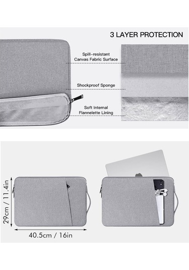 Dizüstü Bilgisayar Çantası 16 İnç Siyah02