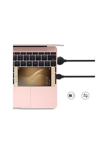 Awei Cl-62 2 İn 1 2.5a Usb-c / Type-c Şarj + Aktarım Alüminyum Alaşımlı Çift Yüzeyli Girişi Veri Kablosu, Uzunluk: 1m Kırmızı
