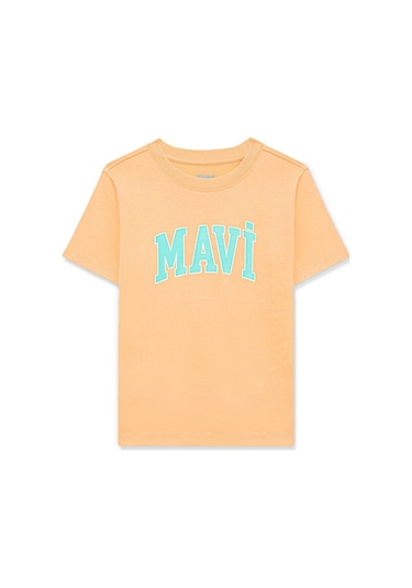 Mavi - Mavi Logo Baskılı Pembe Tişört 7610109-71124 Pembe