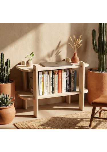 Dulgera Modern Minimalist 2 Raflı Ahşap Raf