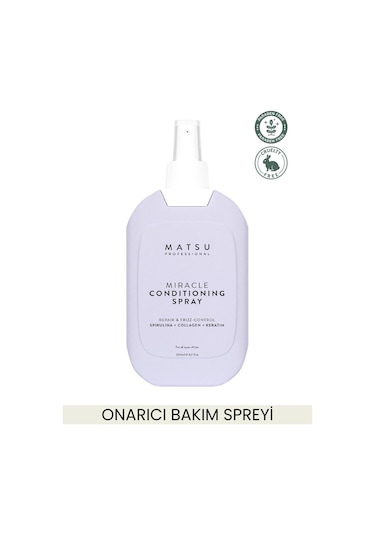 Matsu Miracle Conditioning Sprey Biotinli Onarıcı Kolay Tarama Bakım Spreyi 200 ML