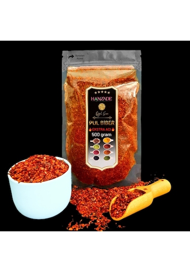 Hanzade Bitkisel Pul Biber Ekstra Çok Acı 500 G