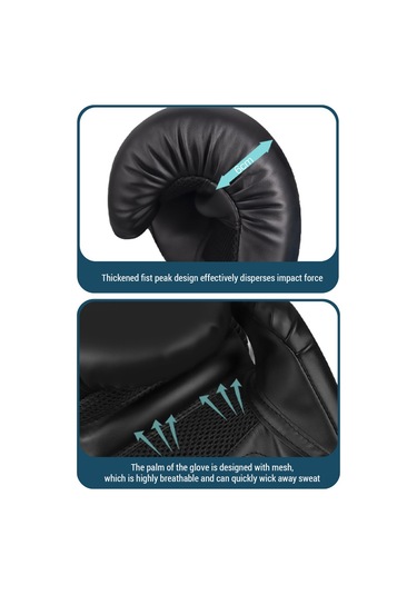 Reedark Küçük Ve Büyükler İçin Siyah Altın 10oz Boksa Eldiveni - Taekwondo, Kickboxing, Muay Thai Ve Günlük Antrenmanlar İçin Uygun Çok Renkli