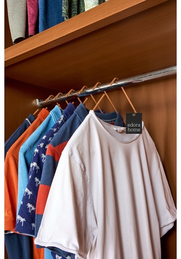 Edora Home 10'lu Rose Elbise Askısı Tişört Askısı - Metal Paslanmaz Rose