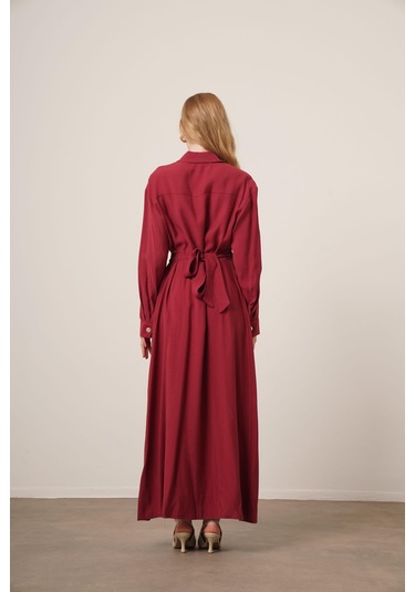 Ftz Women Kadın Modal Elbise Bordo 31033 Bordo