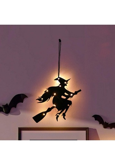 Pazly Suntek Stil-e Pencere Işıklı Ev Dekorasyonu Cadılar Bayramı Hy