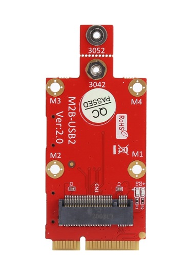 Yaleker M.2 Anahtarı B 3042/3052 Mini Pcı-e Dönüştürücü, Çift Nano Sım Kart Okuyucu, Usb 2.0 Destekli, M2 Vida Ve Tornavida İçerir