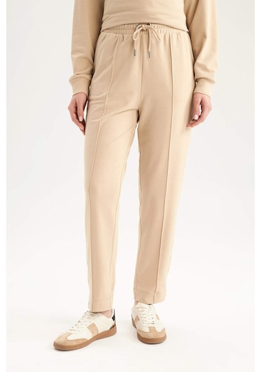 DeFacto Harem Basic Düz Sweatshirt Kumaşı Pantolon	 D9363AX25SPBG352