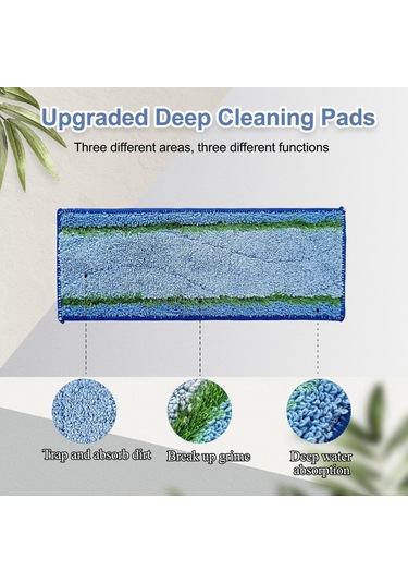 Youmex İrobot Braava Jet M6 Serisi İçin 6'lı Farklı Tipte Çözünür Temizlik Fırçaları Seti 2 Derin Temizlik + 2 Islak Mop + 2 Ek