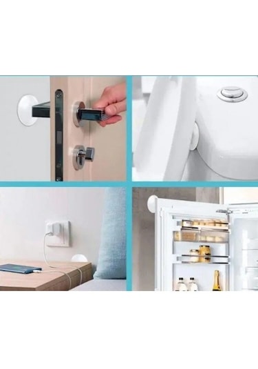 Büro Ev Ofis Dekoru İçin 6parça Şeffaf Oval Silikon Mobilya Kapı Darbe Pedi Renkli