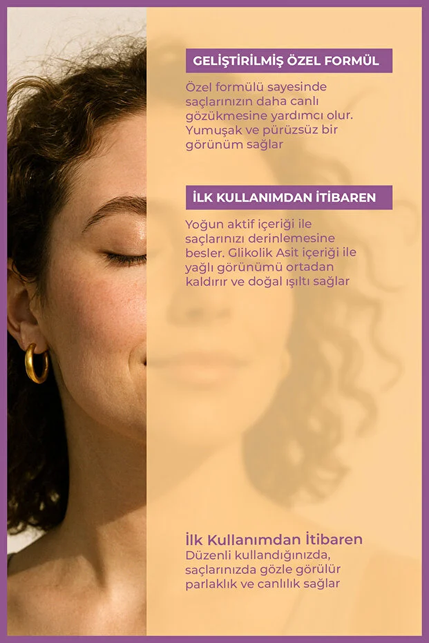 Enzym Cosmetics Gloss Elixir Parlaklık Ve Pürüzsüzlük Verici, Canlandırıcı Saç Bakım Serumu 75 Ml