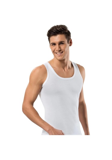 Erdem Erkek Ribana Klasik Askılı Atlet 1110 - 6 Adet 001