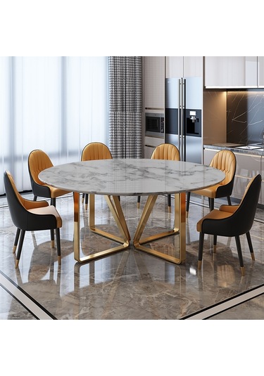 Metal Modern Ava Yemek Masası