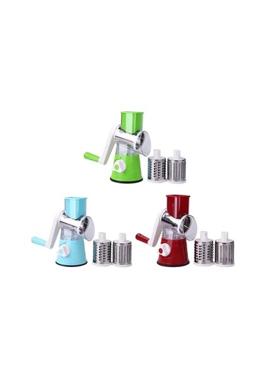Hombey Mutfak Çok İşlevli Elle Döndürülür Kıyma/slice/kasap Makinesi Patates Peynir Kesici Mavi Taşınabilir Elektriksiz Mavi