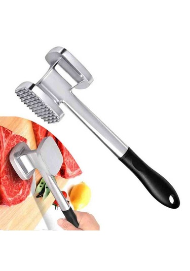 Zem Et Döveceği Plastik Saplı Gümüş