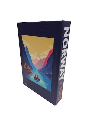 2025-677 Norway Fjord Dekorarif Kitap Kutusu