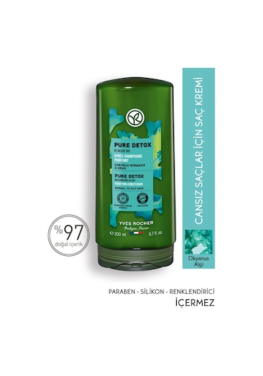 Yves Rocher Yağlı Saçlar İçin Arındırıcı Detoks Etkili Saç Kremi 200 ML