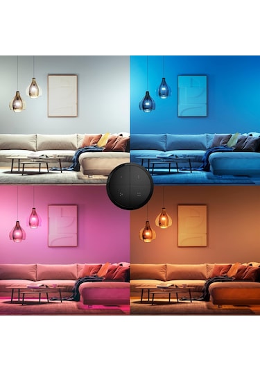Philips Hue Tap Dial Switch Döner Anahtar, Siyah, Hue Uygulaması