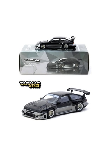 Tarmac Works 1/64 Toyota Sprinter Trueno Ae86 Widebody Black/grey Designed By Jon Sibal Malaysia Special Edition
