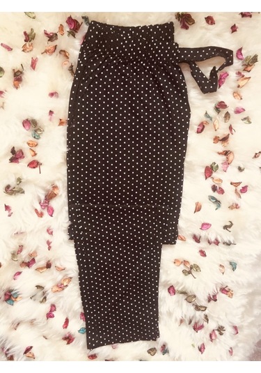 Lüx Battal Beden Cepli Viskon Yazlık Pijama Altı Ze13 Siyah