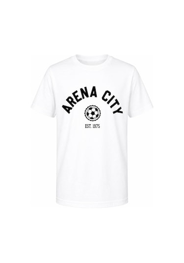 Trender Arena City Baskı Beyaz Erkek Çocuk T-shirt 8036