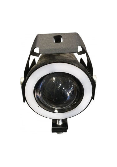 Motosiklet Sis Farı 1adet U7 3 Mod Uzun-kısa-çakar 7 Renk Angel