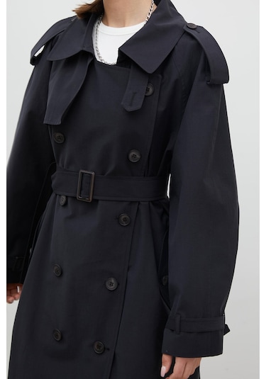 Manuka Kopenhag Oversıze Trençkot Siyah