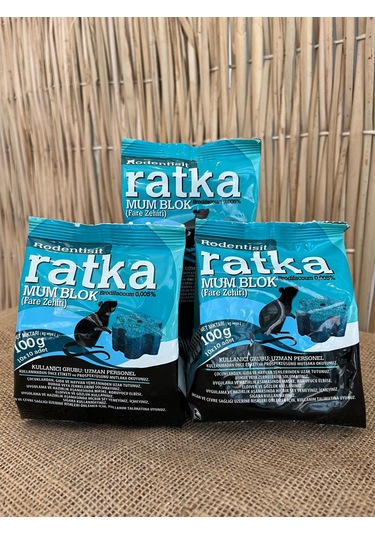 Fare Zehri Rat Ka Mum Blok Fare Zehri 3 Adet 100 Gr Fare Ilacı Fa