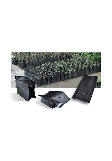 Fidan Poşeti 9X11 cm 100 Adet Körüksüz Fide Poşeti Fide Torbası