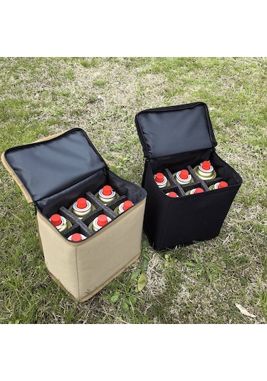 Kamp Gaz Tankları Saklama Çantası Koruyucu Kılıf Haki Küçük Haki