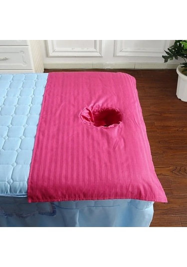 Pembe 50cmx70cm Yüz Delikli Pamuklu Masaj Havlusu, Tuina El Bezi, Massge Masa Örtüsü, Sırt Yürüyüşü 5 Parça 9xpjph Çok Renkli