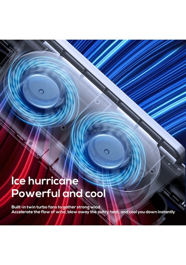 Hallow 3 Rüzgar Hızı İle Usb-Powered Araba Koltuğu Soğutma Vantilatörü Siyah