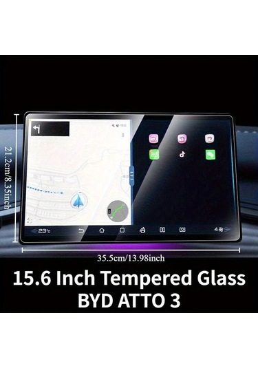 Honeybeeshop Byd Atto 3 32 51 Cm Ekran Koruyucu 9h Sert Cam Çizilmeye Dayanıklı