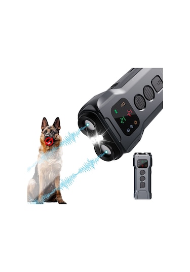 Moveevo P9 Akıllı Ultrasonik Köpek Havlama Önleyici Şarjlı Led'li Eğitim Cihazı - İç/dış Mekan