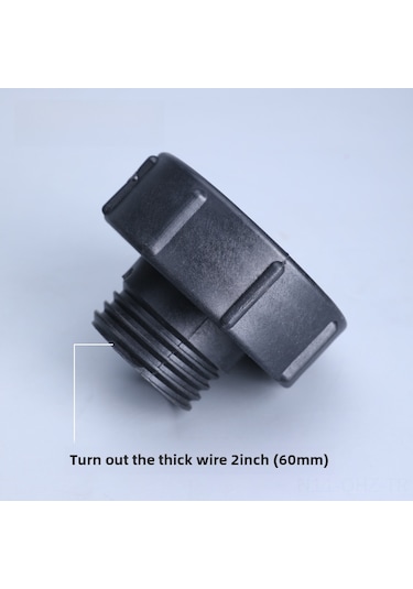 Aubyhe Ibc Tankı Valfi Adaptörü: S100'den S60'ye Dönüştürücü Kalın Ipli, Ağır Tip - 3" İle 2" Bağlantı Parçası, Dayanıklı Malzeme İle Yapıldı