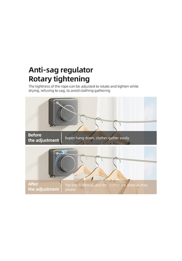 Novahub 16 Ft Çelik Askılık - Kullanışlı & Güçlü İç/dış Mekan Çamaşır Kurutma Hattı