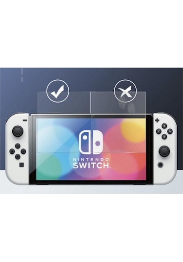 Loges Nintendo Switch Oled Ekran Koruyucu Temperli Cam Premium