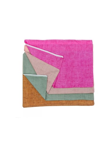 Pamuklu Yastık Kılıfı Düz Renk 50x70 Cm 10'lu Çok Renkli