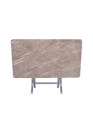 Dekoratif Siyah Mermer Desenli Katlanabilir Masa Yemek Masası Çalışma Masası 70 120 Diğer