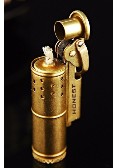 Promise Çakmak Koleksiyonluk Muhtar Çakmağı Benzinli Altın