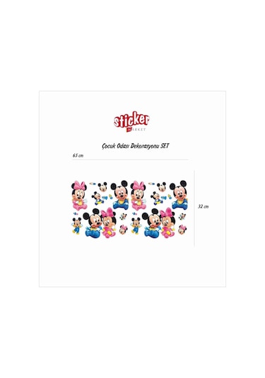 Çocuk Odası Sticker Mickey Mouse